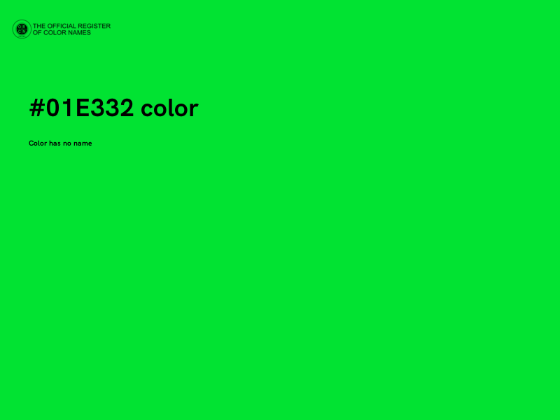 #01E332 color image