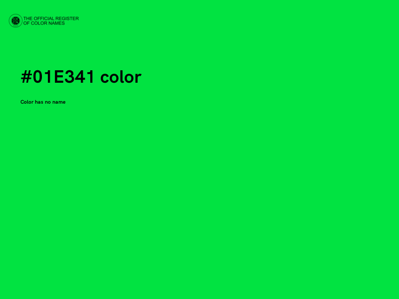 #01E341 color image