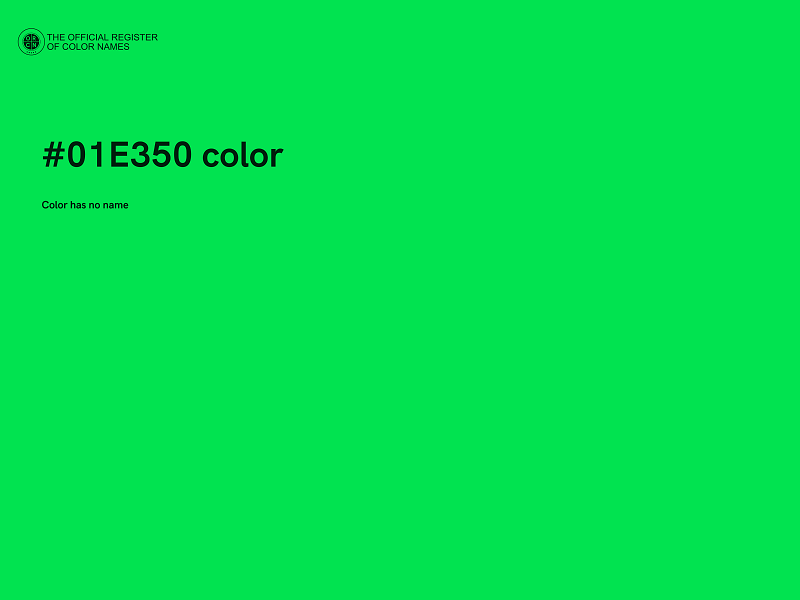 #01E350 color image