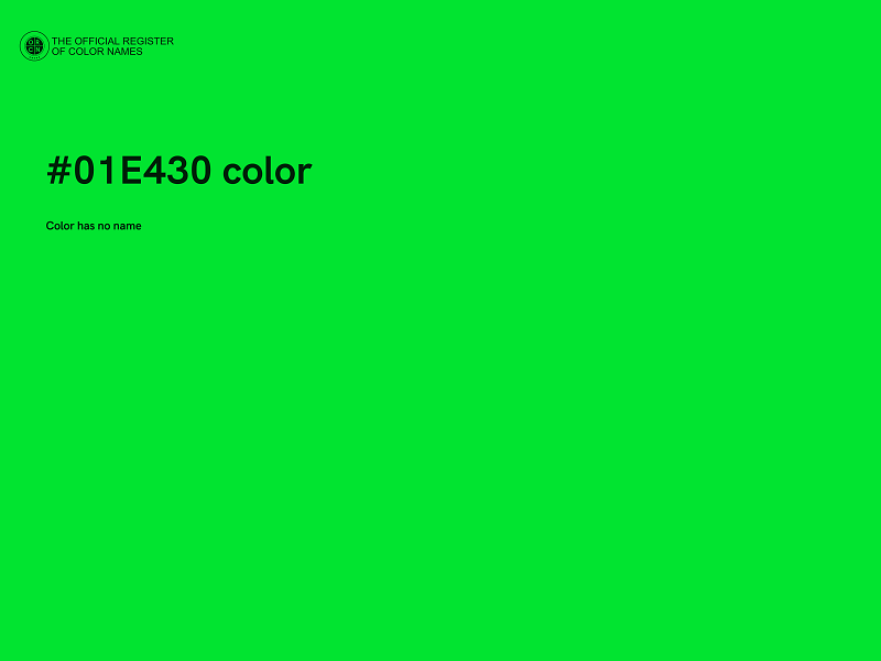 #01E430 color image