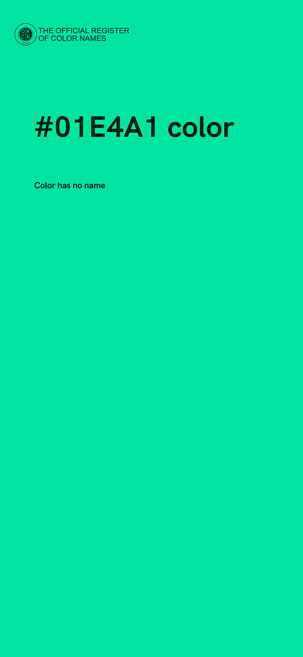 #01E4A1 color image