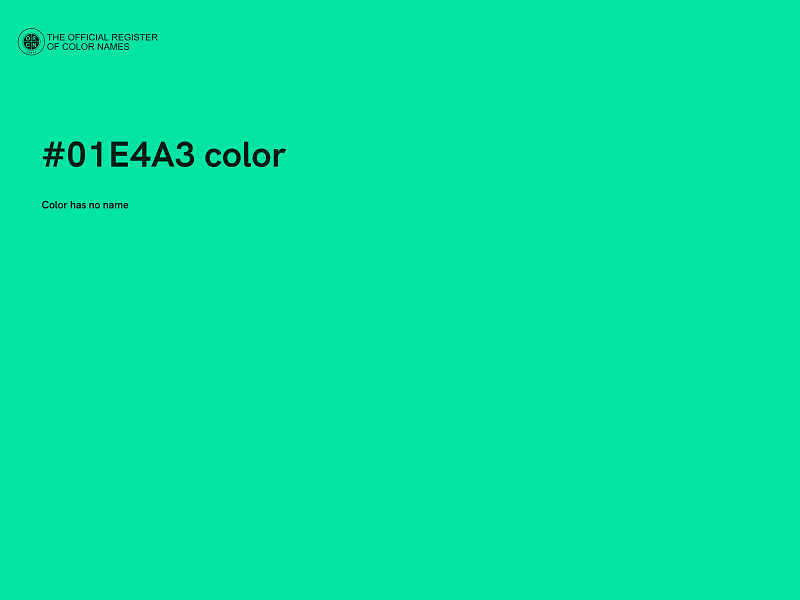 #01E4A3 color image