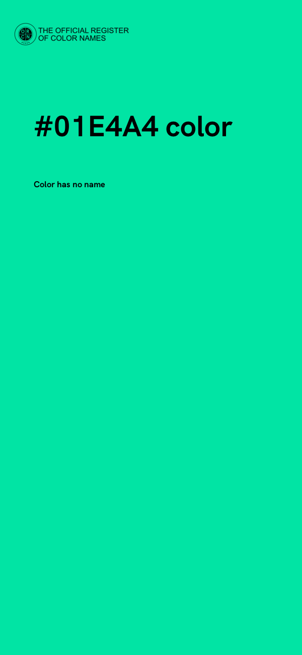 #01E4A4 color image