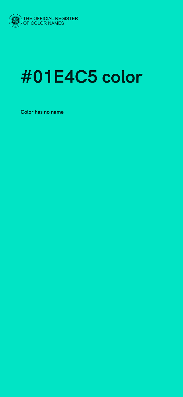 #01E4C5 color image