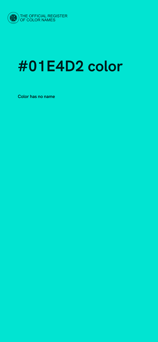 #01E4D2 color image
