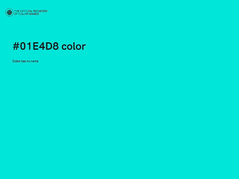 #01E4D8 color image