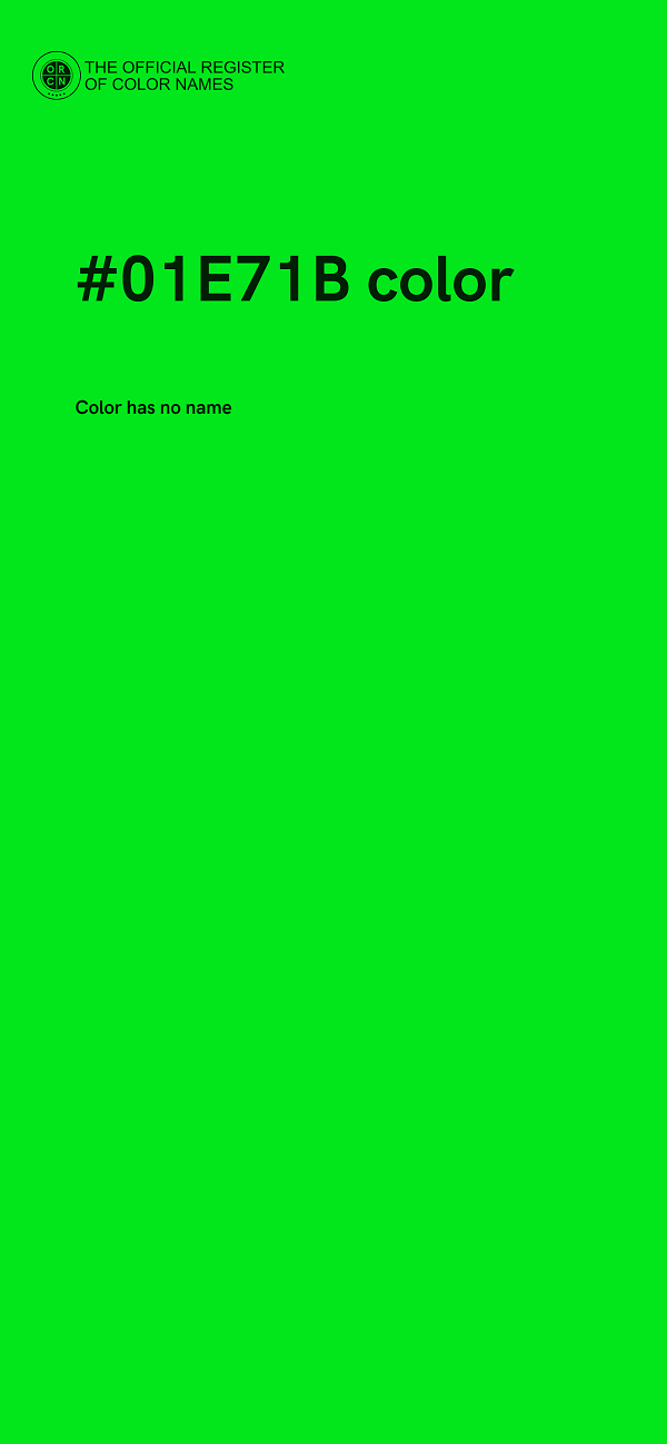 #01E71B color image