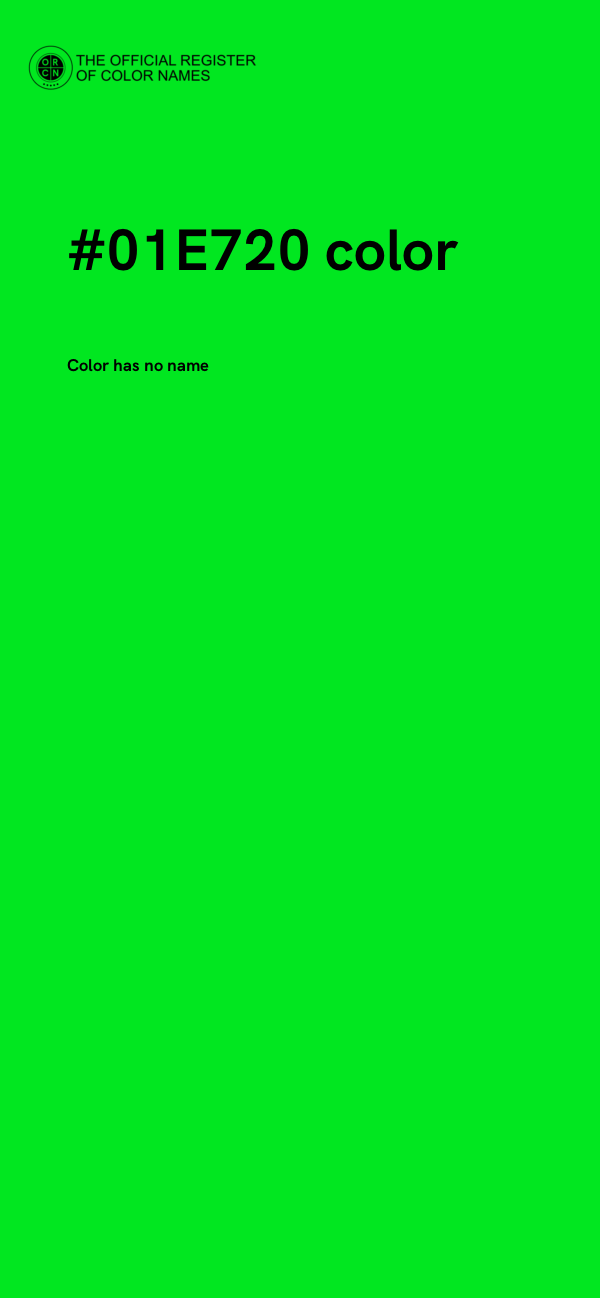 #01E720 color image