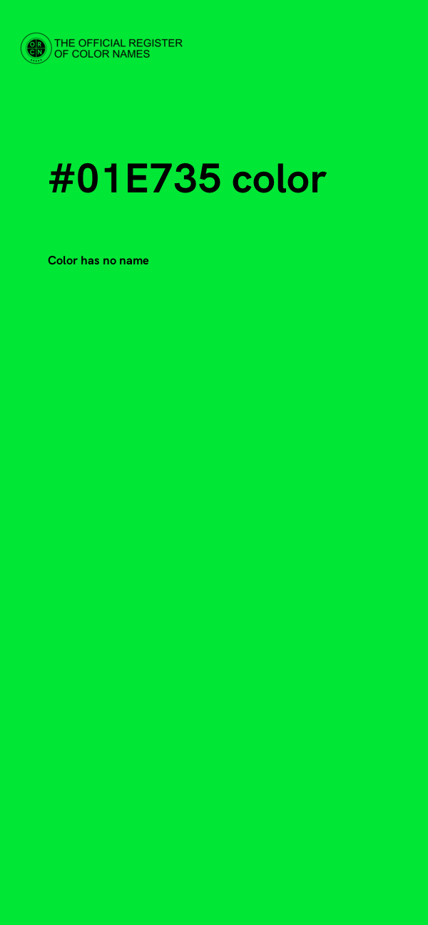 #01E735 color image