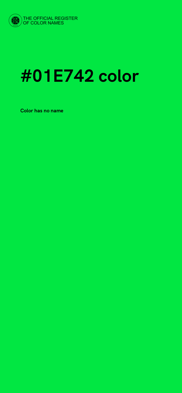 #01E742 color image