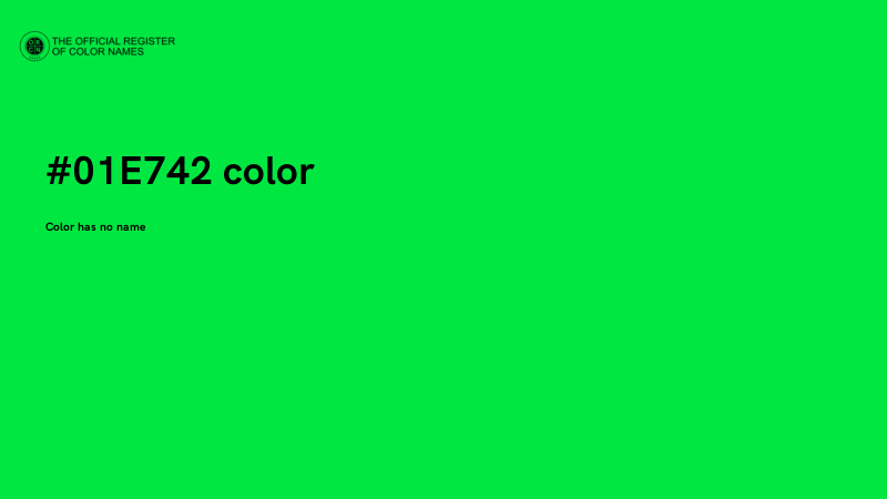 #01E742 color image