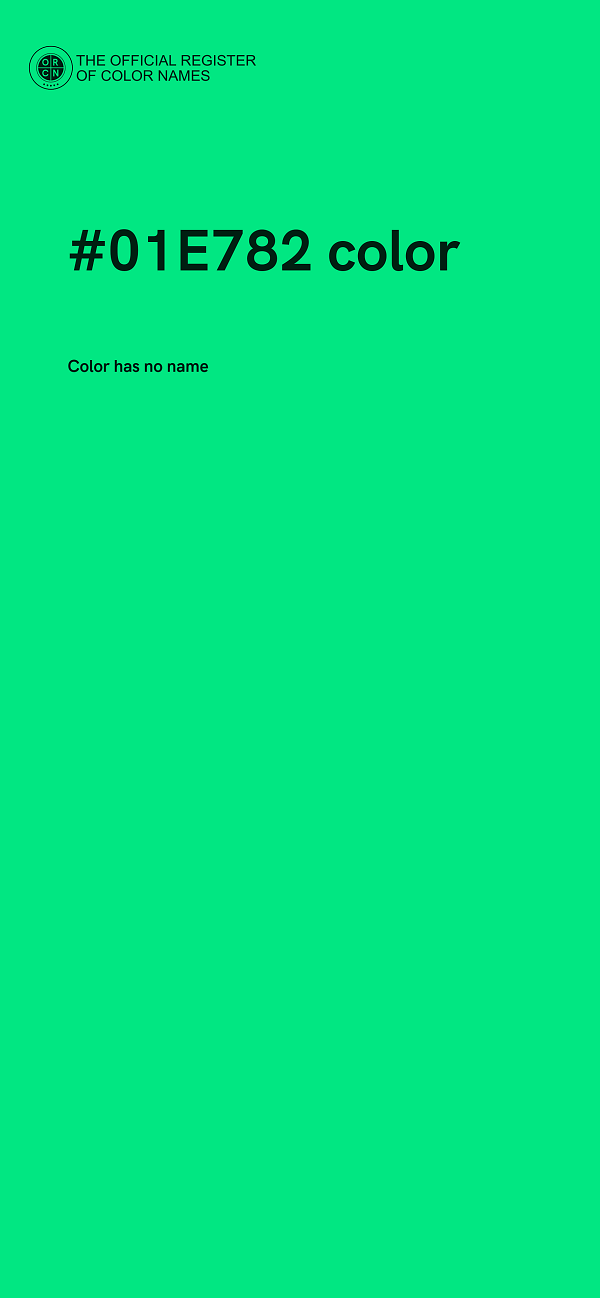 #01E782 color image