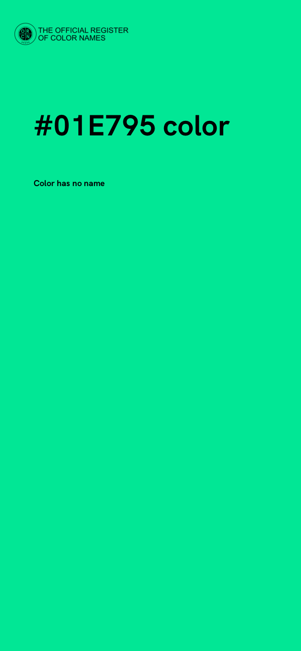 #01E795 color image
