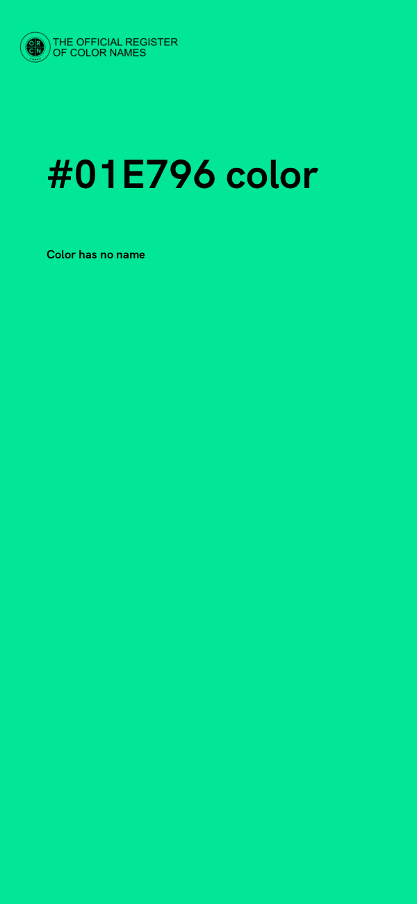 #01E796 color image