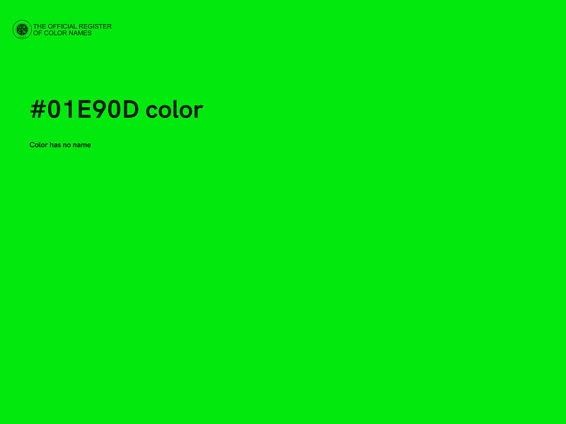 #01E90D color image