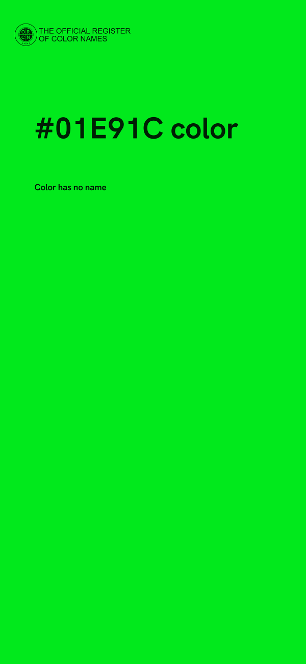#01E91C color image