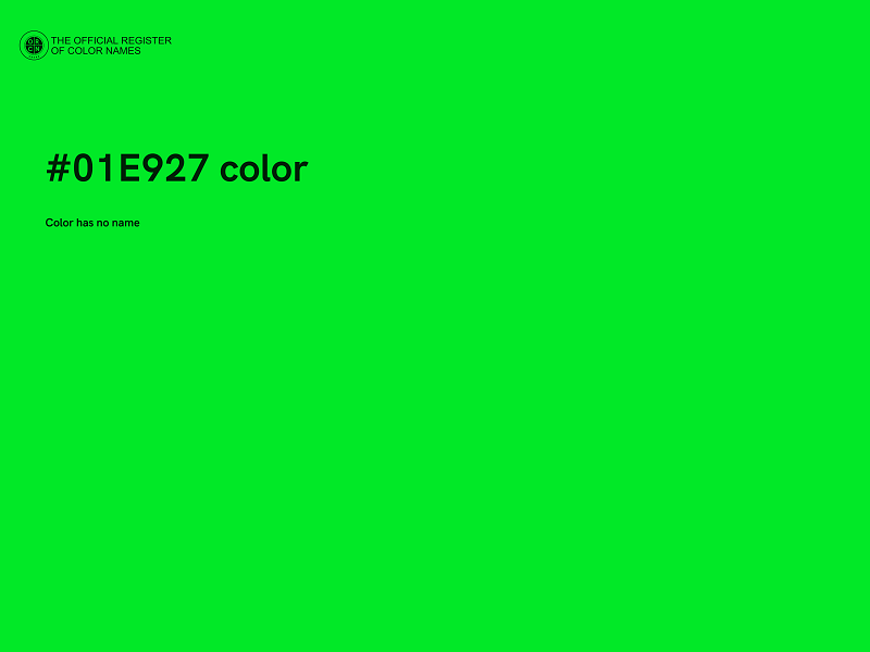#01E927 color image