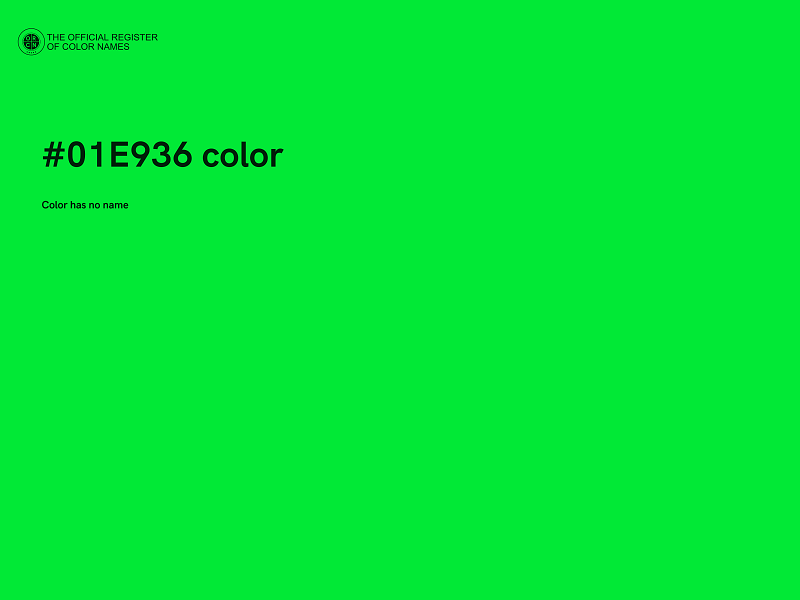 #01E936 color image