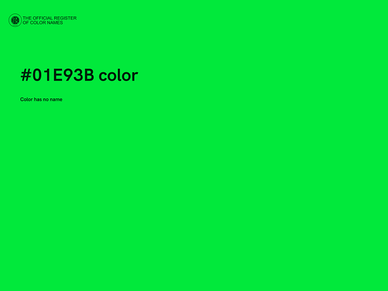#01E93B color image