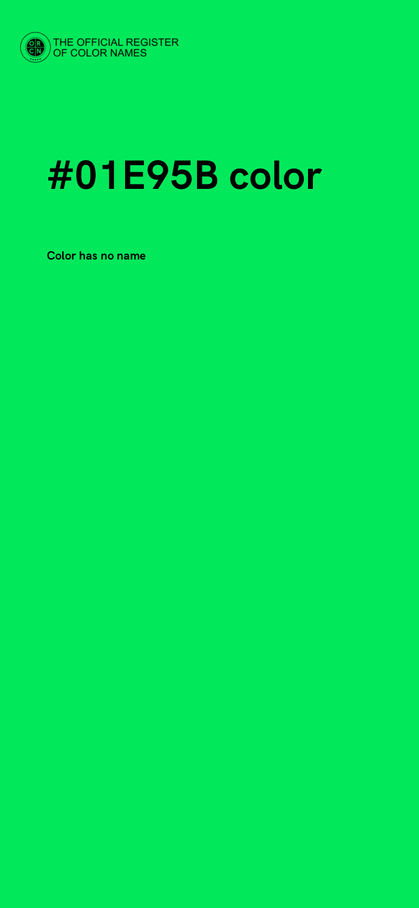 #01E95B color image
