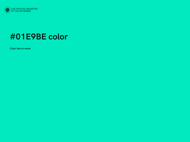 #01E9BE color image