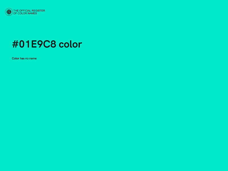 #01E9C8 color image