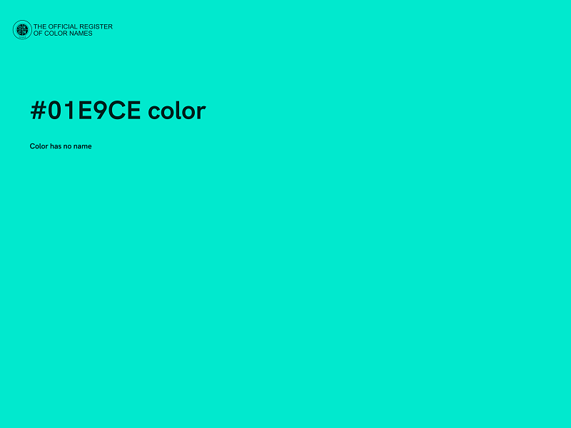 #01E9CE color image