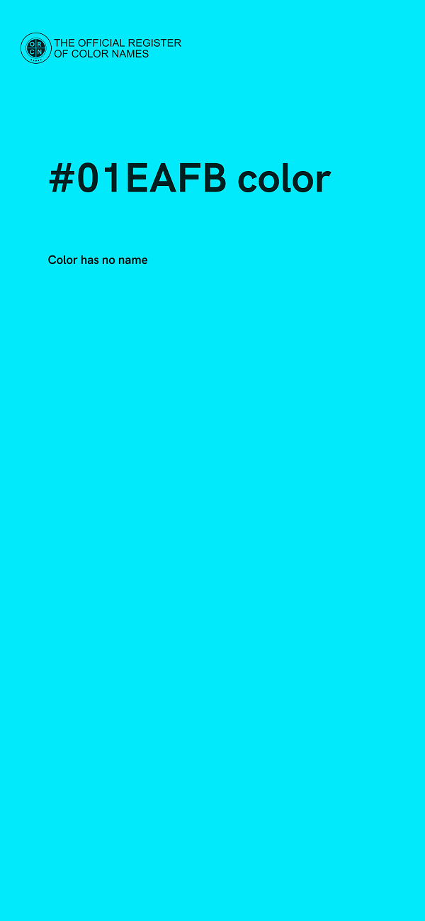 #01EAFB color image