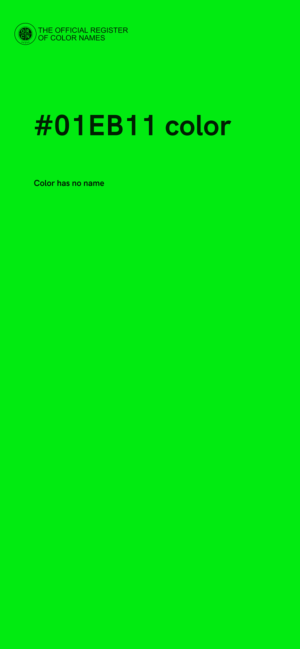 #01EB11 color image
