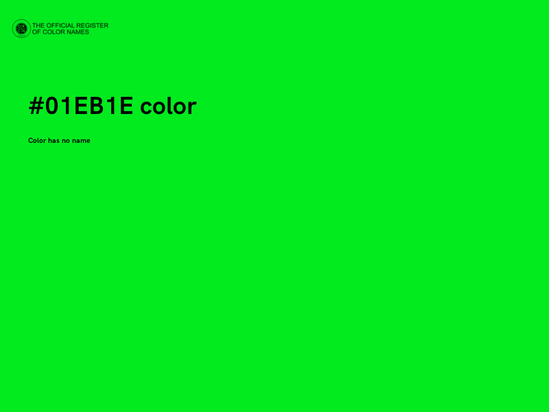 #01EB1E color image