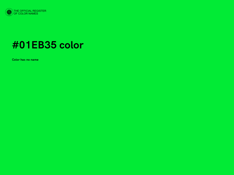 #01EB35 color image