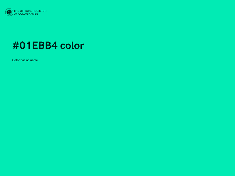 #01EBB4 color image