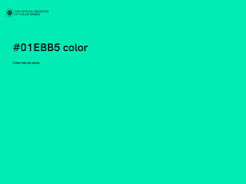 #01EBB5 color image