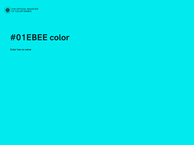 #01EBEE color image