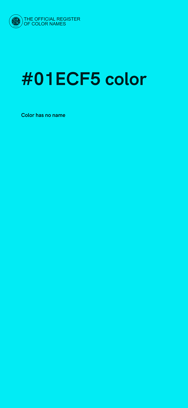 #01ECF5 color image