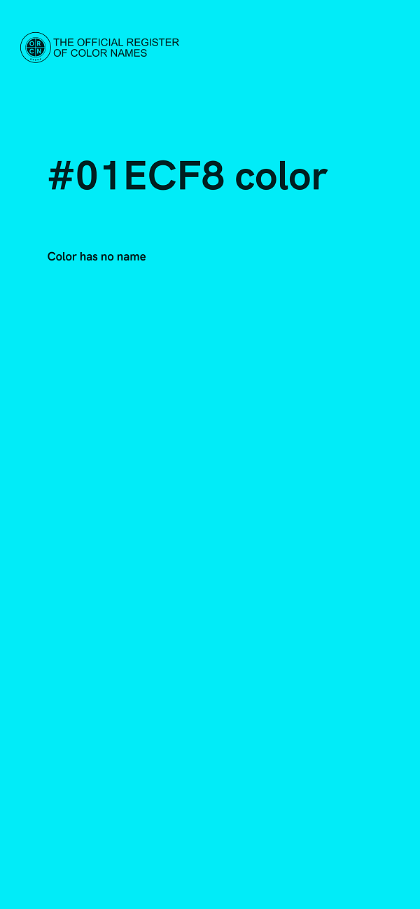#01ECF8 color image