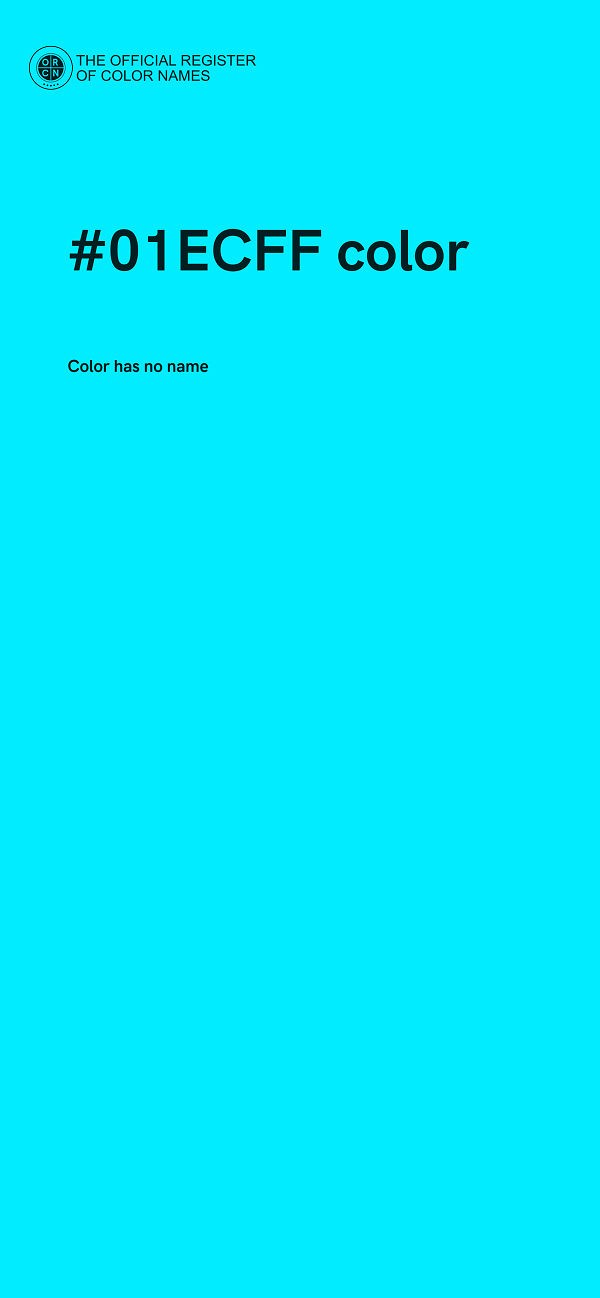 #01ECFF color image