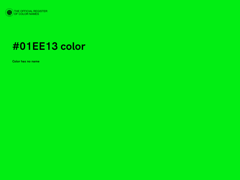 #01EE13 color image