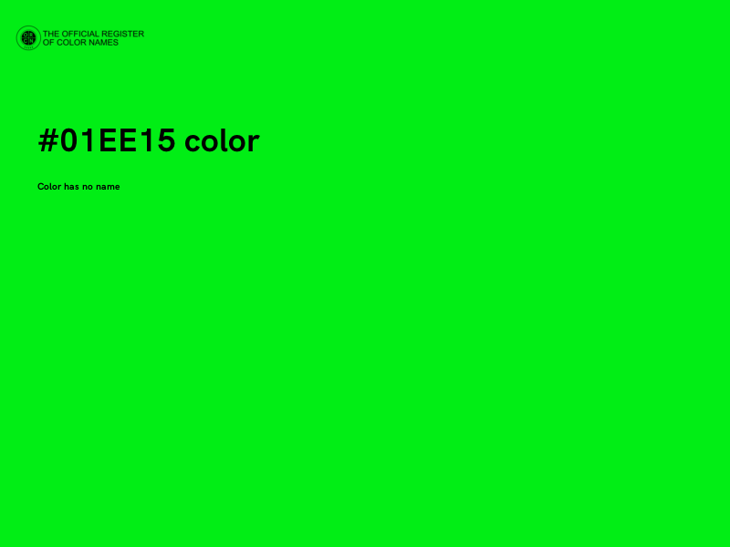 #01EE15 color image