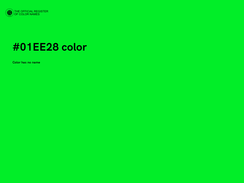 #01EE28 color image
