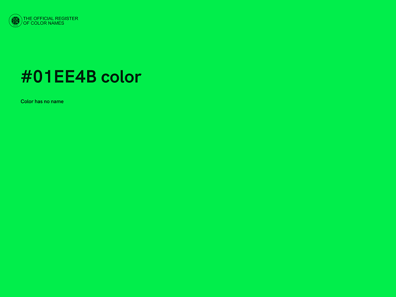 #01EE4B color image