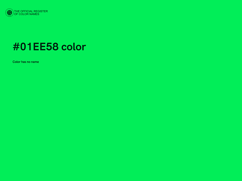 #01EE58 color image