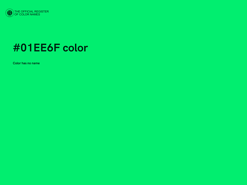 #01EE6F color image