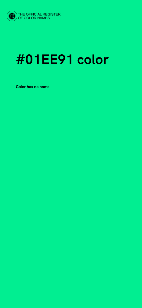 #01EE91 color image