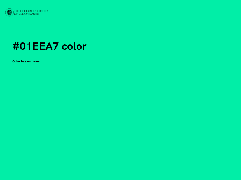 #01EEA7 color image