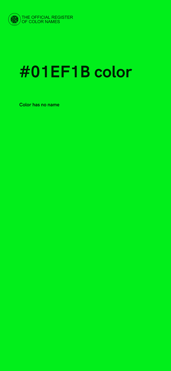 #01EF1B color image