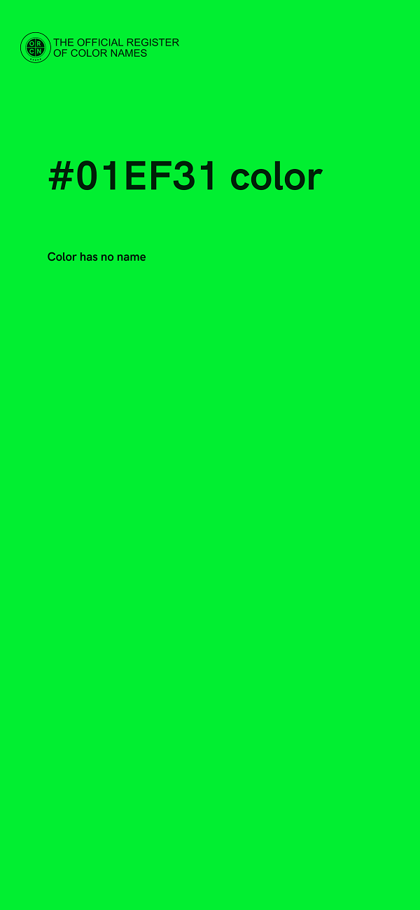 #01EF31 color image