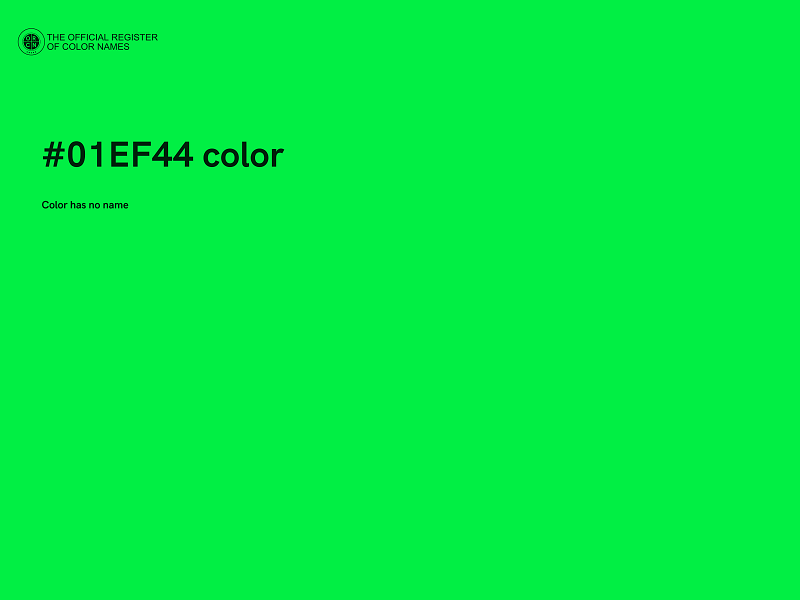 #01EF44 color image