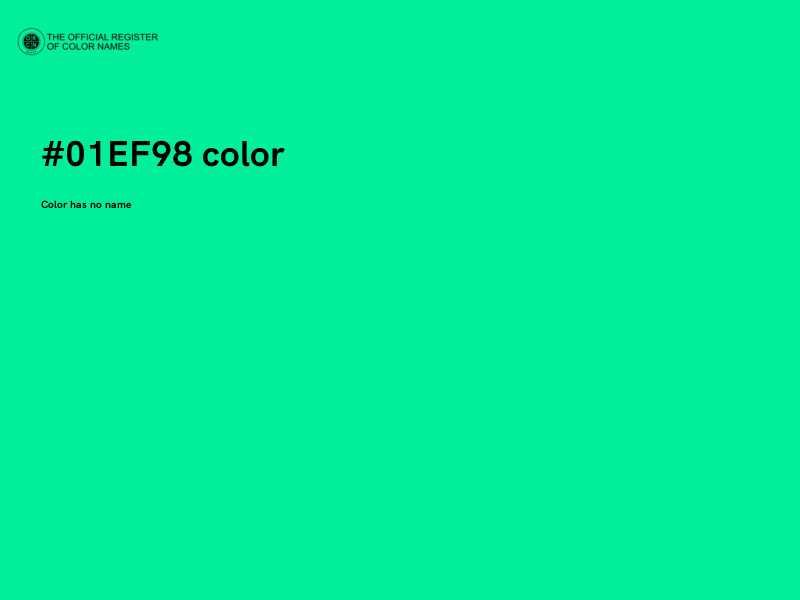 #01EF98 color image