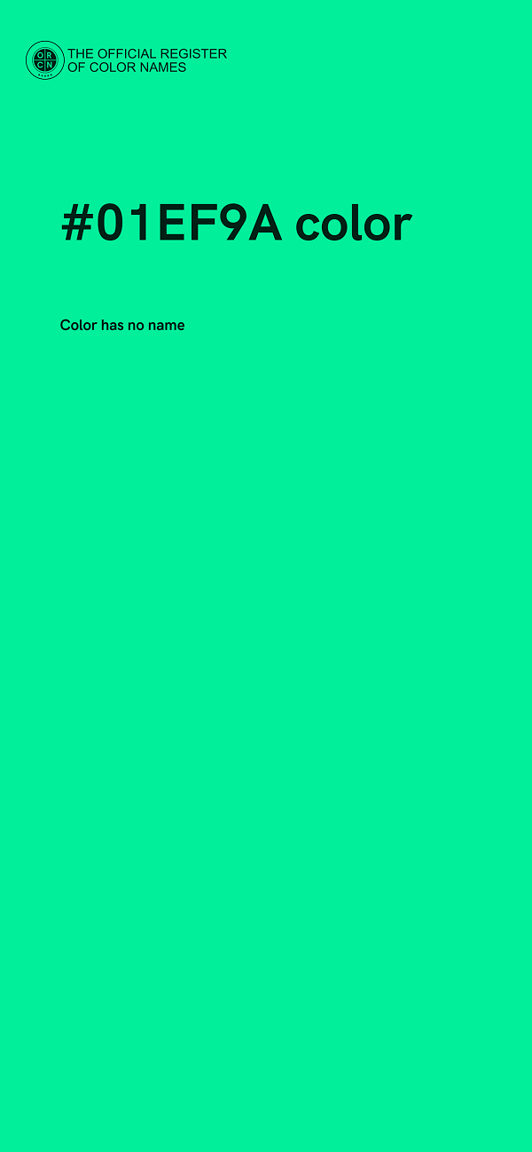 #01EF9A color image